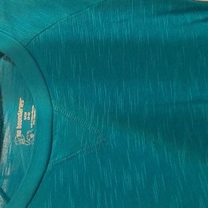 Blue-green long sleeve shirt/lightweight sweatshirt